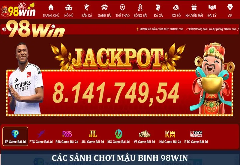 Các sảnh chơi Mậu binh tại nhà cái 98win