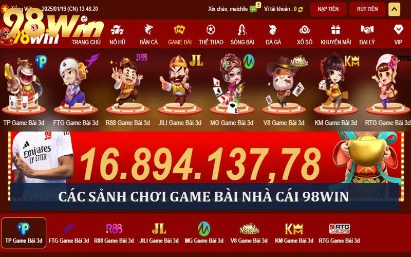 Các sảnh chơi Game Bài anh em nên thử tại 98win