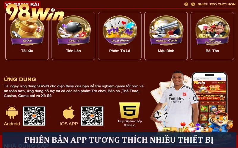 Phiên bản app tương thích với Android lẫn iOS