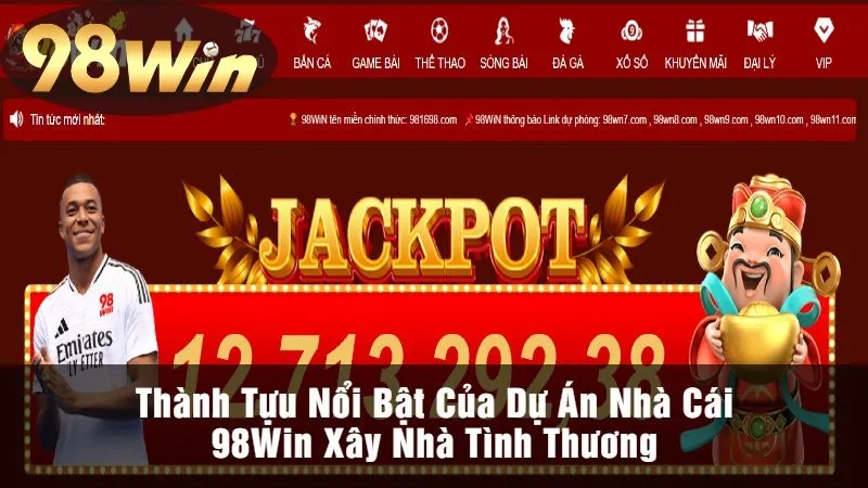 Thành Tựu Nổi Bật Của Dự Án Nhà Cái 98Win Xây Nhà Tình Thương