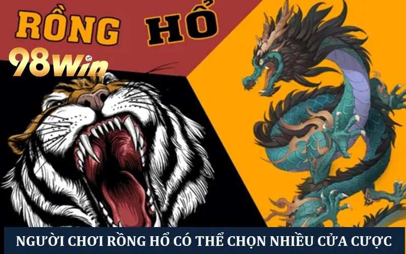 Người chơi Dragon & Tiger có thể chọn nhiều cửa cược