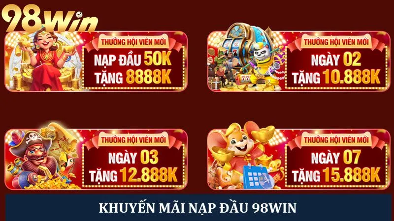 Khám phá ưu đãi nạp đầu tại nhà cái 98win