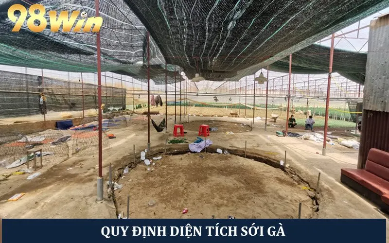 Quy định diện tích sới gà khi chơi chọi gà miền Trung