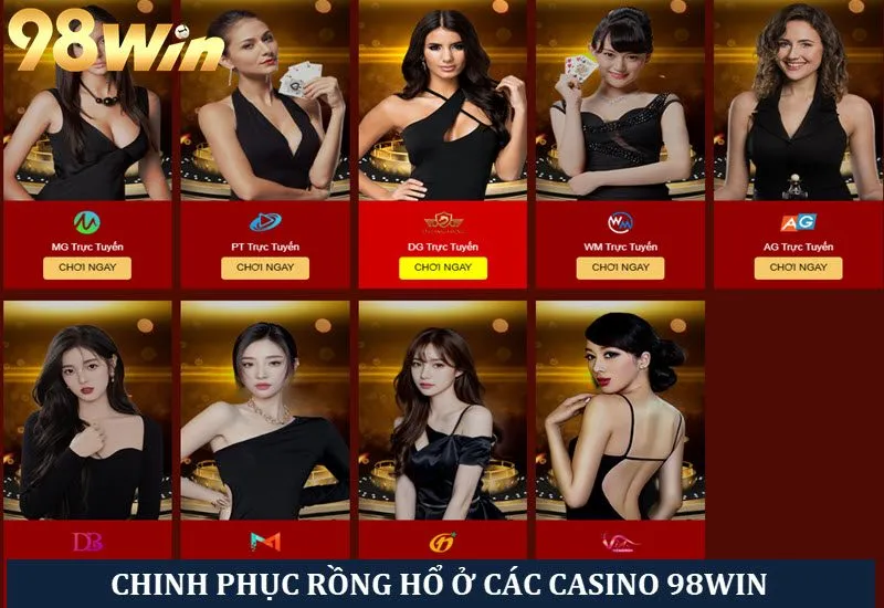 Xanh chín với game Rồng hồ tại nền tảng 98win