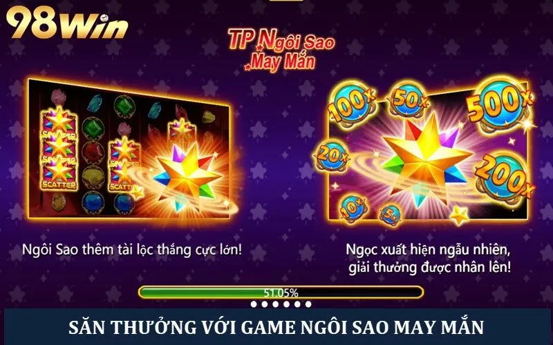 Làm giàu nhanh với game Ngôi sao may mắn